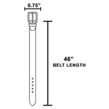 Thin Genuine Leather Belt Brown