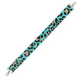 Aqua Leopard Adjustable Crossbody Bag Purse Strap