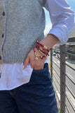 Lottie Black Beaded Paracord Bracelet