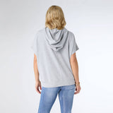 Vintage Look Americana Patriotic Hooded Top Red White Blue