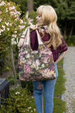 Make a Wish Linen Tote Bag | Whimsical Boho Floral Market Bag