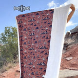 Desert Ballad Blanket Brown Black White