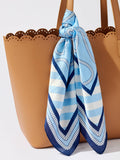 Coastal Scarf | Blue | Polyester Silk