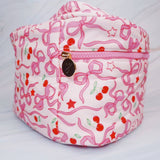 Cherry Bowtiful Coquette Travel Cosmetic Case With Handle