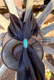 Cowtown Scarf Slide Ring | Turquoise Western Wild Rag Slide