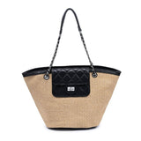 Landon Tote – Natural Black