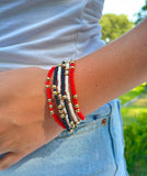 Texas Tech Red Raiders Set of 6 Stretch Bracelets – Red, Black & White