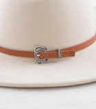 Wild West Buckle Hat Band - Brown