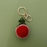 Crochet Fruit Keychain – Watermelon
