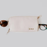 Skyla Dual Glasses Case Holder Cream