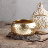 Sunforge Gleam Wide Hammered Cuff Bracelet | Gold Tone Oval Hinge Bangle