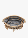 Sadie Suede Fringe Crossbody Bag with Guitar Strap | Boho Western Purse