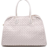 Rhonda Woven Vegan Leather Tote Bag | Ivory