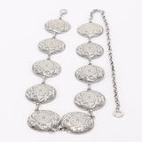 Silver Metal Chain Disc Belt