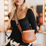Sutton Crossbody Sling Bag Brown