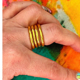Thai Buddhist Temple Kumlai Stackable Ring – Violet