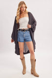Boho Open Front Kimono Cardigan | Ash | S, M & L | C03259