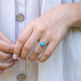 Kashi Small Stone Ring Amazonite
