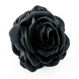 Blooming Rose Hair Claw Clip | Black | Strong Hold