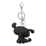 Bling Crystal Cute Puppy Dog Tassel Keychain Bag Charm