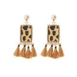 Deep Earth Western Statement Earrings