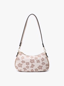 Asia Floral Shoulder Bag Taupe