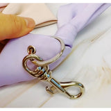 Perfect Shape Bow Key Chain Bag Charm Lavender