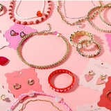Amore Beaded Necklace | Pink & Red Round Beads