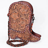 American Darling Floral Hand-Tooled Leather Crossbody Bag | Shoe Shape Western Purse