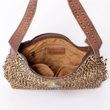American Darling Hair-On Cowhide Fringe Shoulder Bag | Full Grain Leather Western Bag
