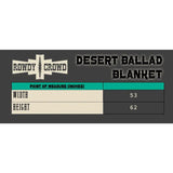 Desert Ballad Blanket Brown Black White