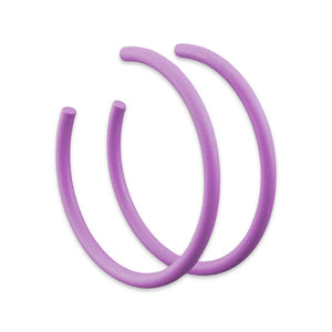 Large Skinny Purple Hoop Earring