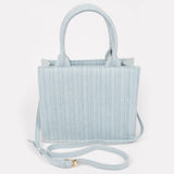 Denim Handle Tote Bag