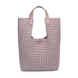 Zenith Zen Nude Hand-Woven Knot Tote with Zip Pouch