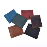 Handmade Dark Brown Genuine Leather Bifold Wallet | 6-Slot Card Holder