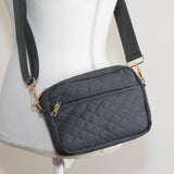 Sophie Quilted Crossbody Black