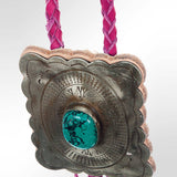 LC-ADJW101 Braided Genuine Leather Jewelry Necklace: ADJW101E