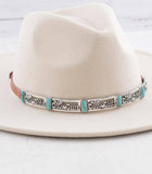 Cowgirl Buckle Hat Band in Brown