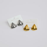 Meet Me In SoHo Triangle Stud Earrings Waterproof Silver