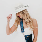Shell Beach Western Sun Hat | Blue Stones