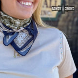 Small Sendero Western Southwestern Wild Rag Scarf Accent