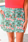 Palm Beach Flamingo Skort – Green