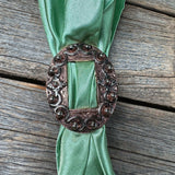 Copper with Dots Western Western Scarf Slide or Tee Clip