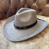 Handmade Black Western Hat Band with Star Concho