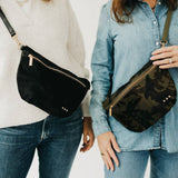 Westlyn Hair-On-Hide Bum Bag – Black