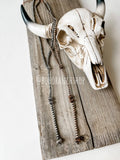 Navajo Style Pearl Y Necklace – Copper Western Pendant
