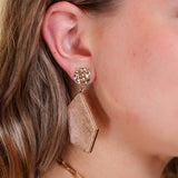 Let's Go Downtown Drop Earrings, Rose Gold