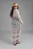 High-Low Crochet Cover-Up – Ivory