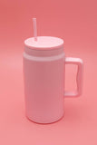 Large Stainless Steel Tumbler 50 oz Pink