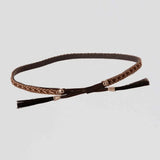 Bodie Horsehair & Leather Hat Band — Brown